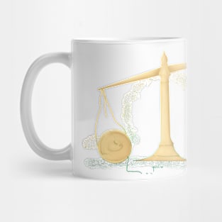 Libra Scales - Colour Outline Mug